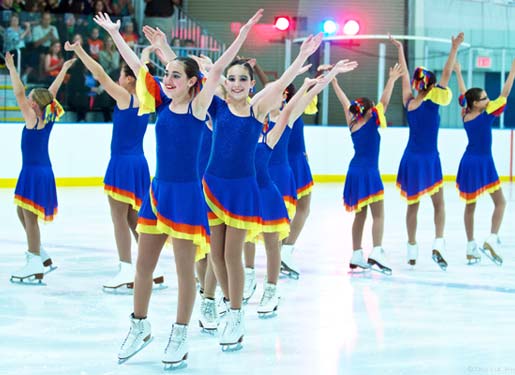 Starfire synchronized Ice skating team