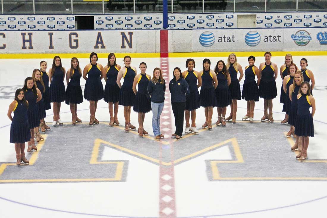 Synchronized skating team of University of Michigan