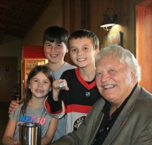 3 Kids with Bobby Hull