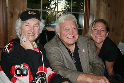 Bobby Hull and Blackhawk Fan