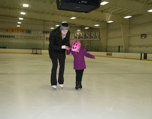 Ice skating rink near Lockport, Rocket Ice - figure skating lessons.