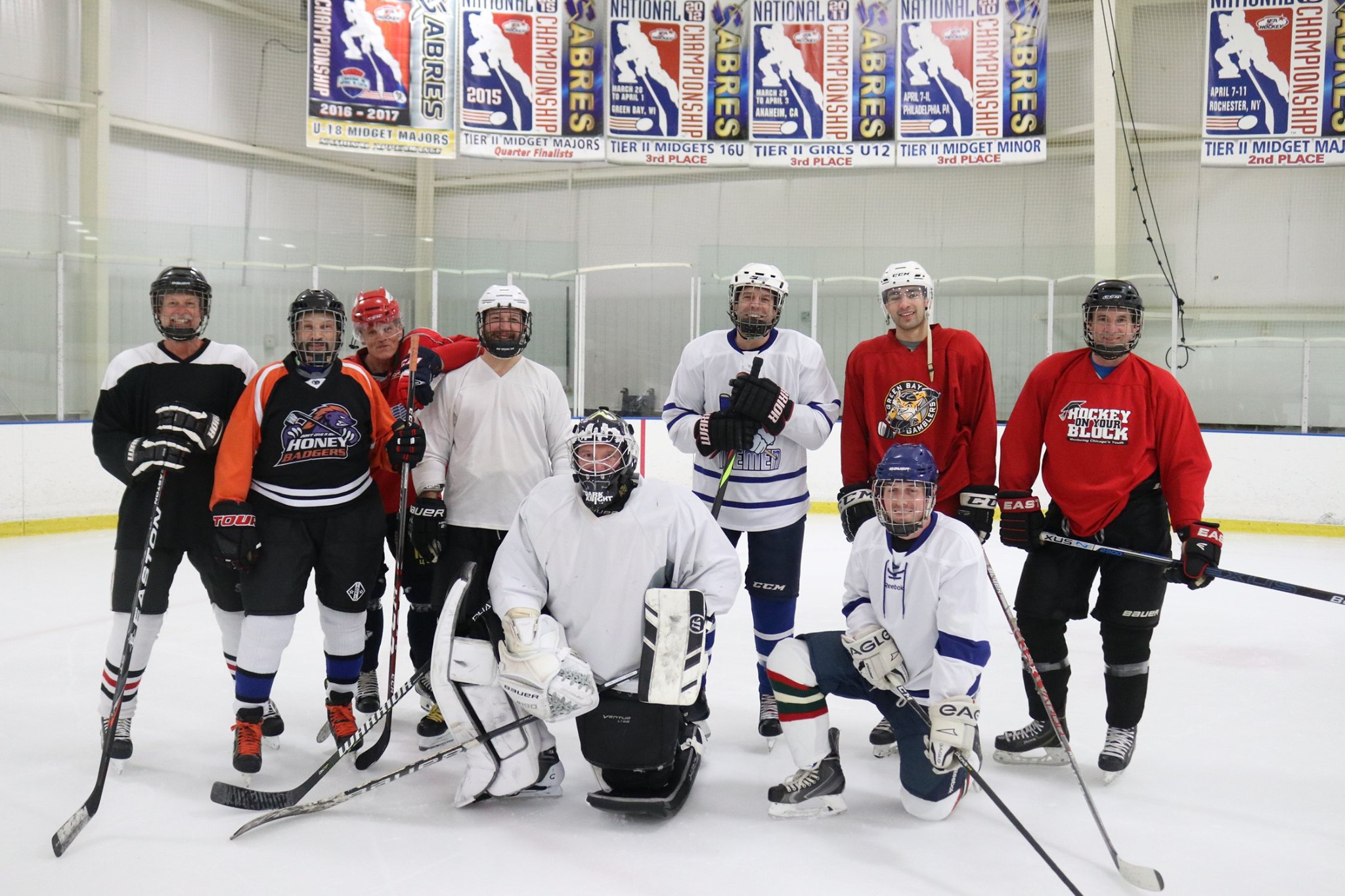 Rat Hockey for Adult Hockey team. Rocket Ice Skating Rink