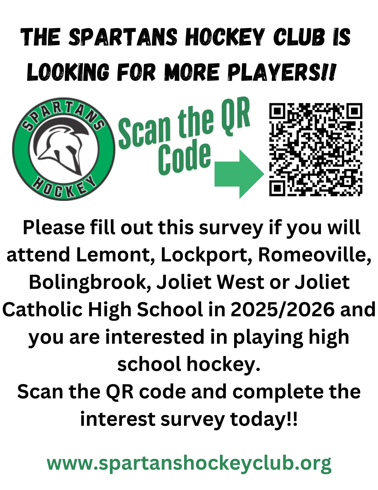 QR Flyer - Spartans