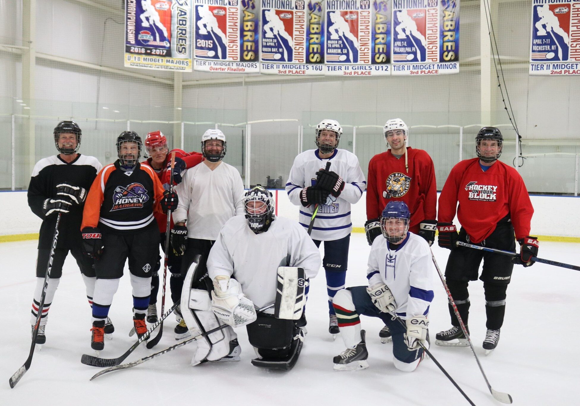 Rat Hockey for Adult Hockey team. Rocket Ice Skating Rink